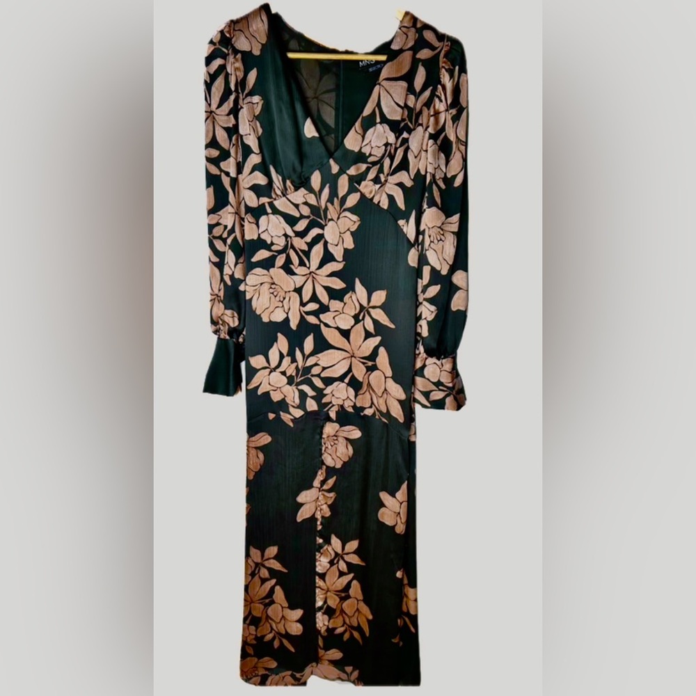 Mango Floral Chiffon Dress
